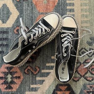 Studded sneakers | distressed
